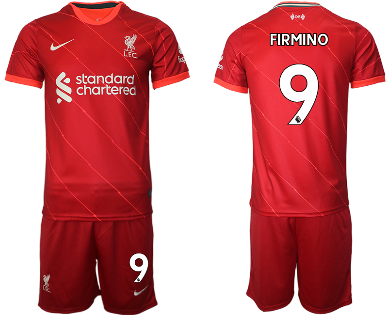 Men 2021-2022 Club Liverpool home red #9 Soccer Jersey